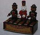   Christmas Bandstand Bears Animated Holiday Xylophone Music Box Player