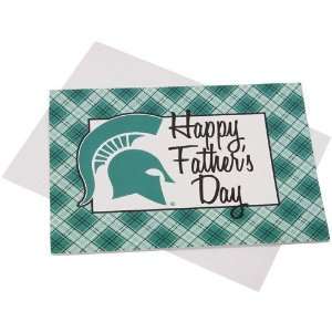  Michigan State Spartans Team Logo Fathers Day Card 