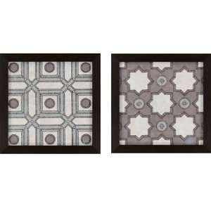  Caisson II 21x21 Framed Wall Art (Set of 2) by Paragon 