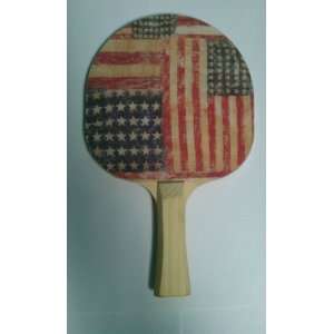 USA Flag Ping Pong Paddle:  Sports & Outdoors