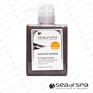 Dead sea Mineral Salt BLACK MUD Natural Hair SHAMPOO Sea Of Spa 