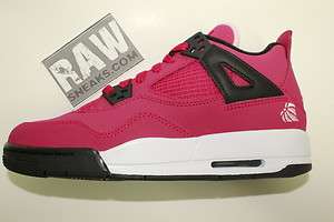 Nike Girls Air Jordan 4 Retro GS Valentines 487724 601 US 4.5Y 5.5Y 