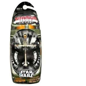  Star Wars Titanium A Wing (Green) Vehicle Toys & Games