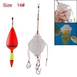  Como 14# Lantern Hook Fishing Bobber Weight Set w Case 