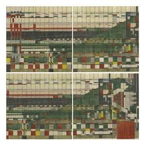  Frank Lloyd Wright Architecture Hillside Curtain Set of 4 
