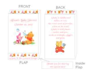Pooh, Tigger, Piglet Baby Shower Pacifier Candy Favors  