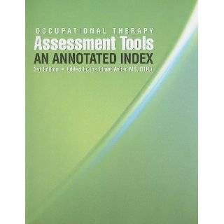 Occupational Therapy Assessment Tools An …