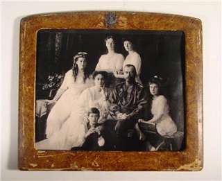 Antique Russian Photo Tsar Nicholas II Tsarina Alexandra Family 