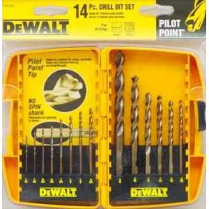  2 each Dewalt 14 Pc. Pilot Point Drill Bit Set (DW1169 
