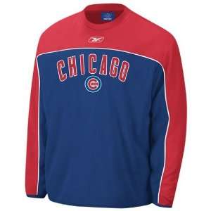 Reebok Chicago Cubs Royal Blue Defender Fleece Sweatshirt:  