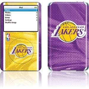 : Los Angeles Lakers Home Jersey skin for iPod 5G (30GB): MP3 Players 