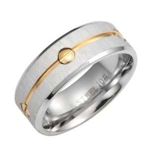  Impressive 316l Stainless Steel Mens Ring Band Silver Gold 