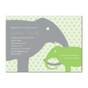    Baby Shower Invitations   Mothers Touch Lime By Dwell Baby