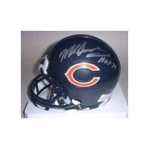 Mike Singletary Autographed Chicago Bears Riddell Mini Helmet with 