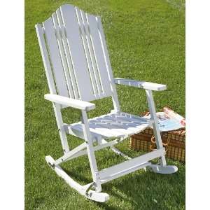    Folding Solid   wood Outdoor Rocking Chair: Patio, Lawn & Garden
