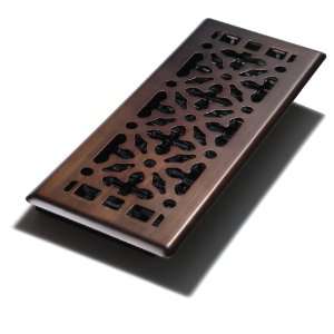 : Decor Grates AGH412 RB 4 Inch by 12 Inch Gothic Bronze Steel Floor 
