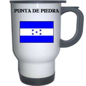  Honduras   PUNTA DE PIEDRA White Stainless Steel Mug 