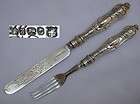 Great Early Victorian 1867 Antique Sterling Silver Cutlery Set 