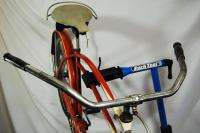 Vintage Wards Hawthorne 1947 balloon tire bicycle Red skiptooth truss 