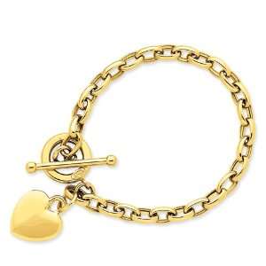  14k Heart Charm Bracelet: Jewelry