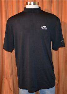   FIT DRY RED ROCK COUNTRY CLUB SHORT SLEEVE BLACK GOLF SHIRT MENS LARGE