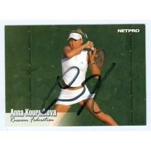 Anna Kournikova Autographed/Hand Signed card (Tennis Star   Swimsuit 