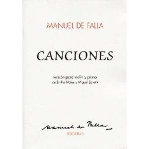  Manuel De Falla Canciones (9788489722118) Books