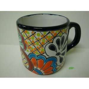 Mexican Talavera Ceramic Pottery Coffee Mug Cup Mexico Art Decor Hand 