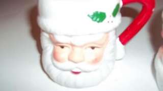 Santa Mugs in lot Holiday Christmas Collectible  