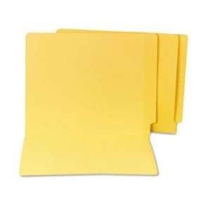   Resistant Folders, Straight Tab, Letter, Yellow, 100/Box Electronics