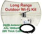 All in 1 Alfa WiFi Kit Long Range Receiving kit NEW 20ft LMR 400 Cable 