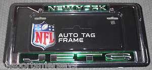 NFL LASER CUT LICENSE PLATE FRAME   NEW YORK JETS 094746402563  