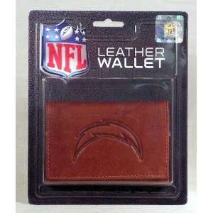  San Diego Chargers NFL Embossed Leather Trifold Wallet 