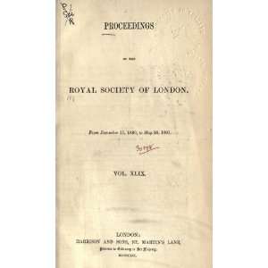    Proceedings. V. 1 75; 1800 1904: Royal Society Of London: Books