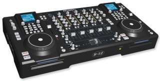 B52 Prodigy FX 4 Channel Mixer/Dual CD With Case DJ CD / Mixer Combo 