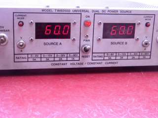   TW6050D UNIVERSAL DUAL DC POWER SOURCE  Working & Calibrated.  