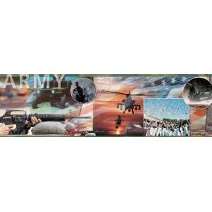  US Army Mural Style Wallpaper Border US Army Mural Style Wallpaper 