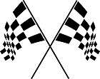 Wallpaper Racing Theme with Checkered Flags Black/White  