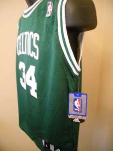 NEW Paul Pierce #34 Boston Celtics GREEN YOUTH MEDIUM M 10 12 Adidas 