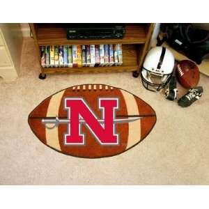  Nicholls State Colonels Football Shaped Area Rug Welcome 