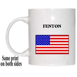  US Flag   Fenton, Michigan (MI) Mug 