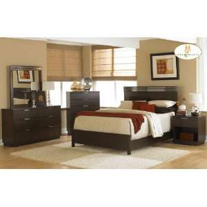   Collection Brown Bedroom Set (Queen Size Bed, Nightstand, Dresser
