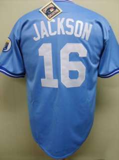NEW Bo Jackson Kansas City Royals #16 Majestic Throwback Cooperstown 