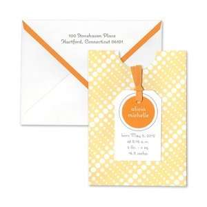 Personalized Stationery   Sunny Yellow Tiny Tag 