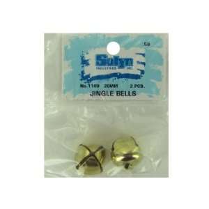  2 pc 20mm gold jingle bells   Pack of 48: Toys & Games