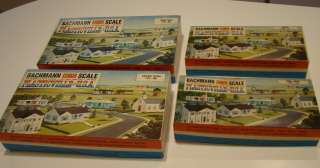 SET OF 4 VTG BACHMANN O S SCALE PLASTICVILLE SNAP FIT  