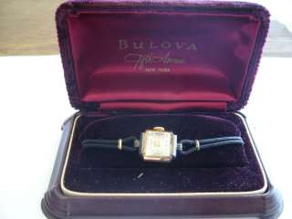   Old Stock Bulova 10k Gold Filled 17j Swiss Made Wrist Watch *13  
