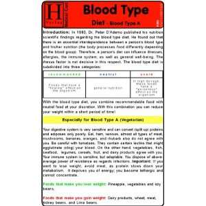  Blood Type Diet   A   Medical Card (9783868111255 