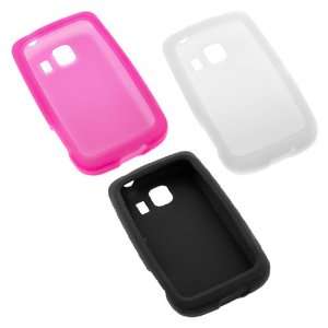  GTMax 3x Soft Silicone Skin Cover Cases(Hot Pink+Black+Clear 