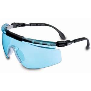   Eyewear, Black and Silver Frame, SCT Blue UV Extreme Anti Fog Lens